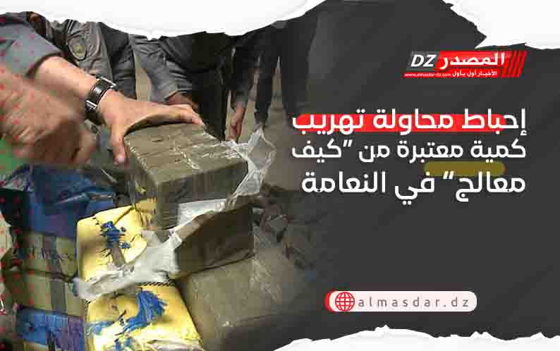 إحباط محاولة تهريب كمية معتبرة من “كيف معالج” في النعامة