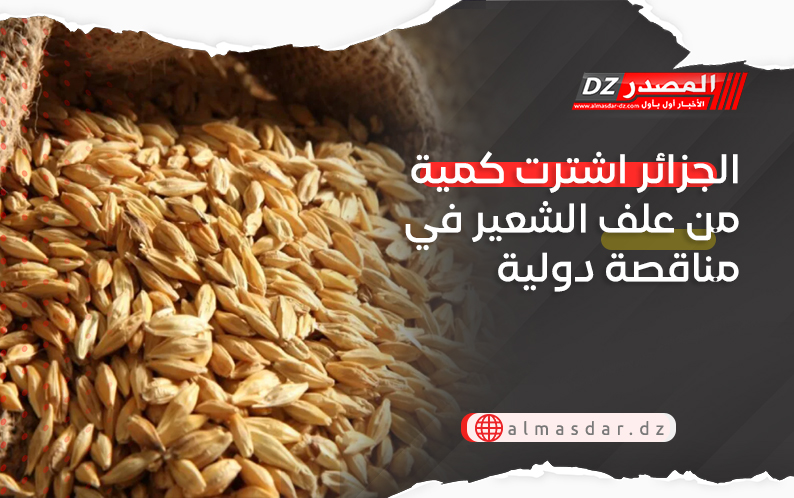 الجزائر اشترت كمية من علف الشعير في مناقصة دولية