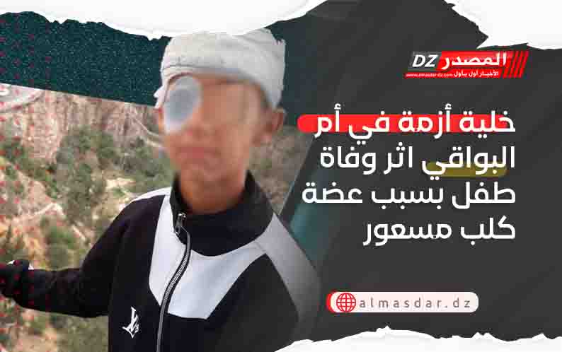 خلية أزمة في أم البواقي اثر وفاة طفل بسبب عضة كلب مسعور