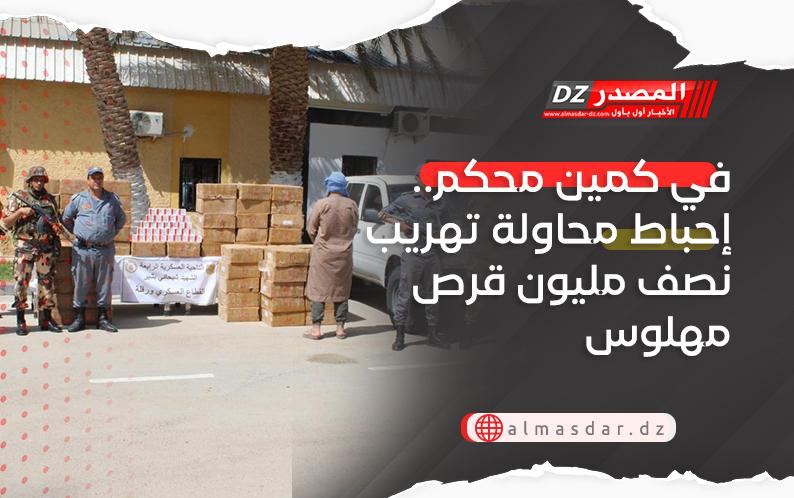 في كمين محكم.. إحباط محاولة تهريب نصف مليون قرص مهلوس