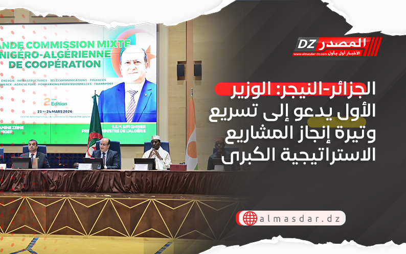 الجزائر-النيجر: الوزير الأول يدعو إلى تسريع وتيرة إنجاز المشاريع الاستراتيجية الكبرى