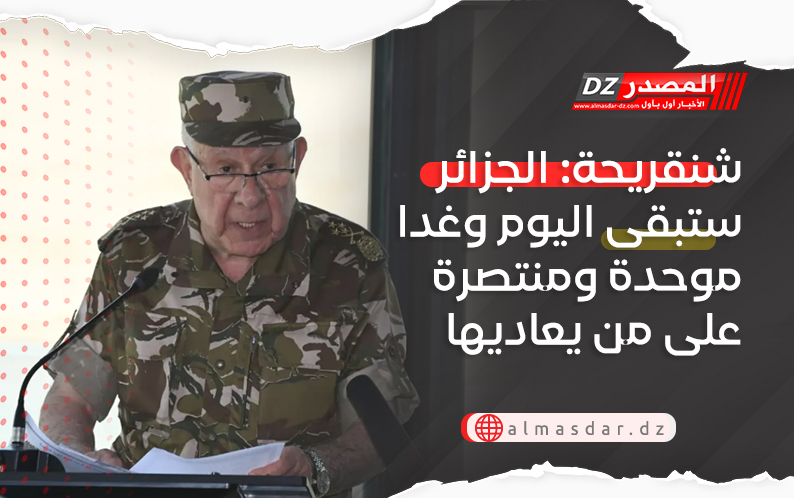 شنقريحة: الجزائر ستبقى اليوم وغدا موحدة ومنتصرة على من يعاديها