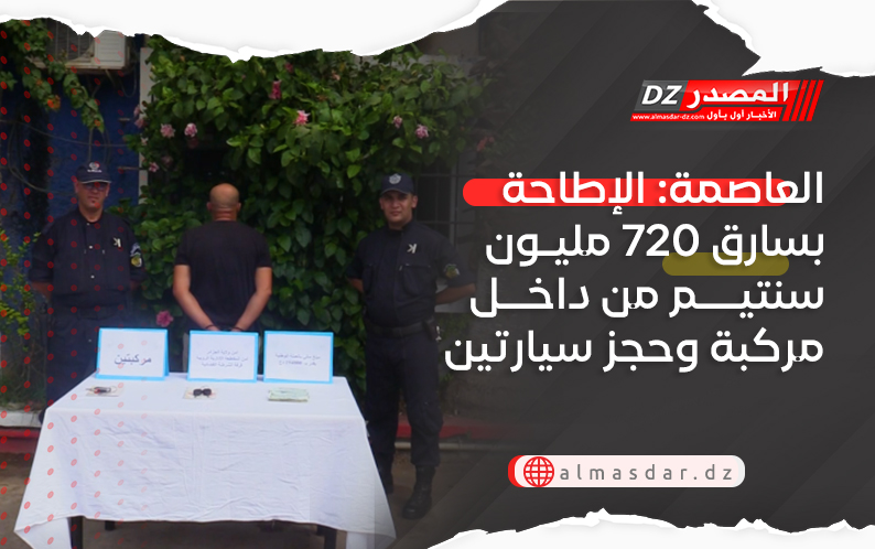 العاصمة: الإطاحة بسارق 720 مليون سنتيم من داخل مركبة وحجز سيارتين